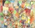 Dos casas de campo Paul Klee con textura